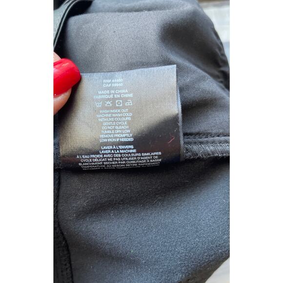 AFRM x REVOLVE Vegan Leather Mini-Flare High-Rise Noir Graysen Pant Size 29 Tall - Picture 12 of 12